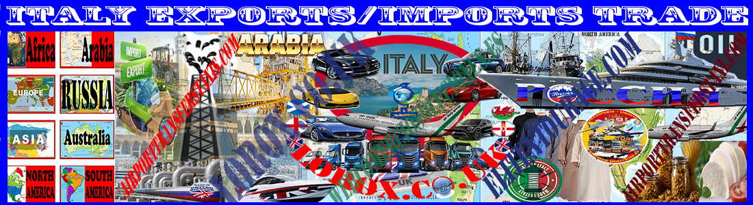 Exports Italy - Logistics 8 Demographic Continents (including Russia Federation) (Airlines - Maritime - Rail Courier - Road Transportation)